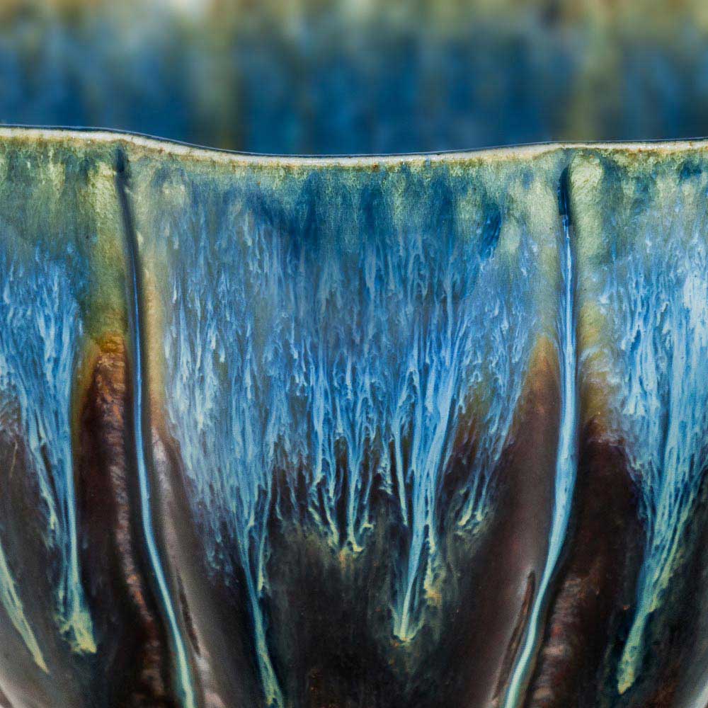 Small 24 oz. Flower Shaped Ceramic Bowl