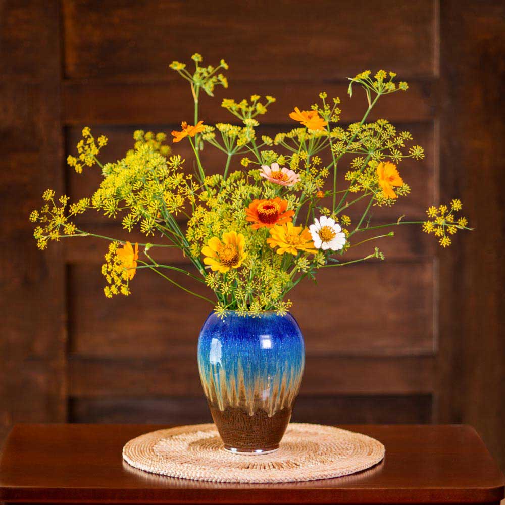 Large Ceramic Round Vase